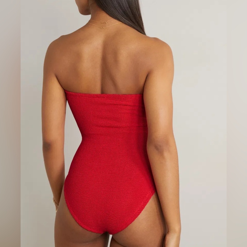 Hunza G Strapless Red One-Piece Swim - Picture 7 of 7